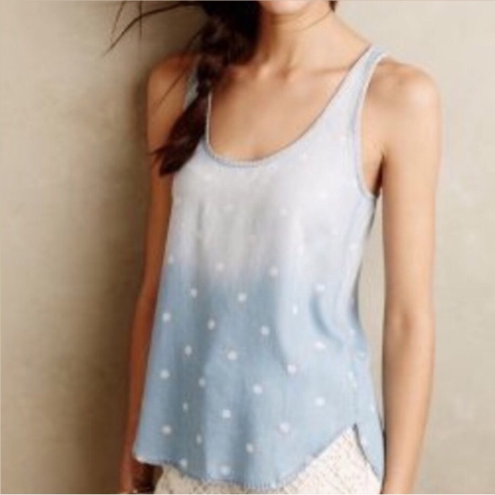 Anthropologie Cloth & Stone Polka Dot Tank Small